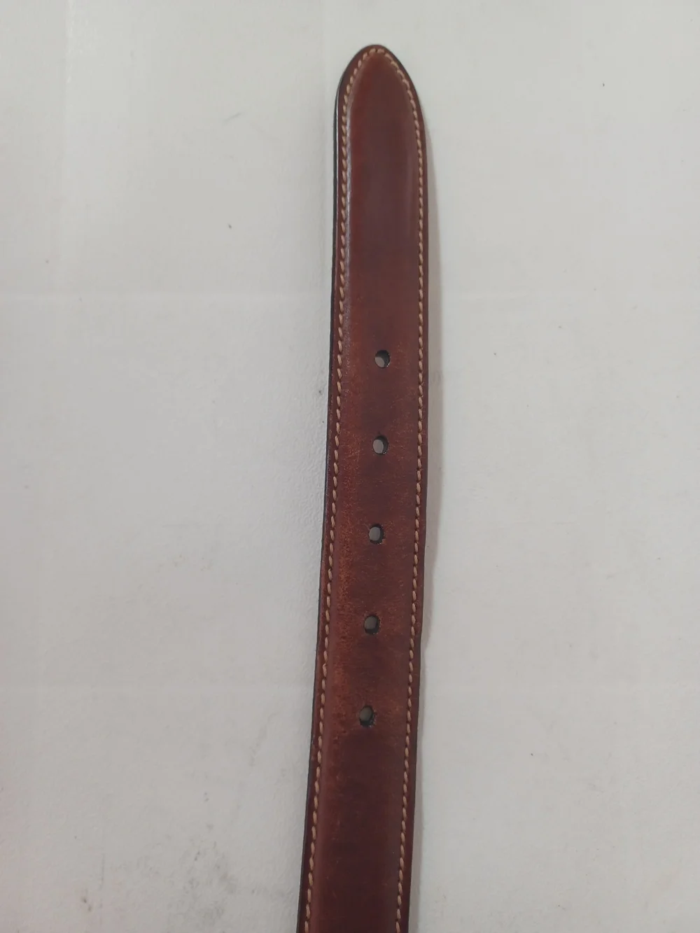 VTG 90s Tommy Hilfiger Leather Belt Brown Made in USA Brass D-Ring Buckle Sz 40